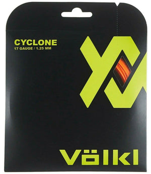 Darrahopens Sports & Fitness > Exercise, Gym and Fitness 1 Pack Volkl Cyclone 17g/1.25mm Tennis Racquet Strings - Fluro Orange
