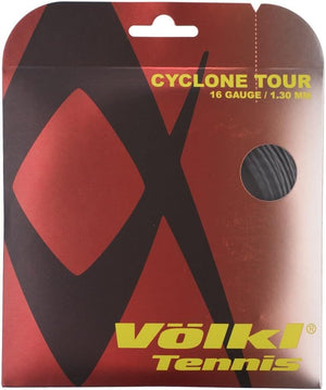 Darrahopens Sports & Fitness > Exercise, Gym and Fitness 1 Pack Volkl Cyclone Tour 16g/1.30mm Tennis Racquet Strings - Anthracite
