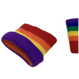 Darrahopens Sports & Fitness > Exercise, Gym and Fitness 2x RAINBOW WRISTBANDS Gay Lesbian Pride LGBT Mardi Gras Party