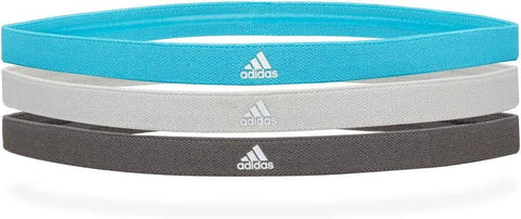 Darrahopens Sports & Fitness > Exercise, Gym and Fitness 3pcs Adidas Sports Headband Hair Bands Gym Training Fitness Yoga - Black/Grey/Cyan