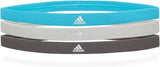 Darrahopens Sports & Fitness > Exercise, Gym and Fitness 3pcs Adidas Sports Headband Hair Bands Gym Training Fitness Yoga - Black/Grey/Cyan