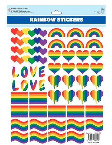 Darrahopens Sports & Fitness > Exercise, Gym and Fitness 50pcs LGBT Rainbow Stickers Love Heart Funny Skateboard Laptop Vinyl Decal