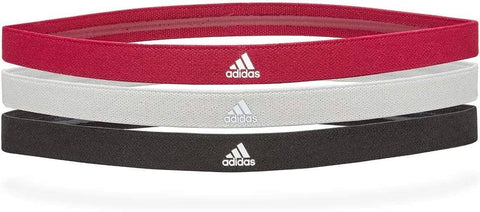 Darrahopens Sports & Fitness > Exercise, Gym and Fitness Adidas 3-Pack Sports Hair Bands Taining Stretch Headband - Black/Grey/Burgundy