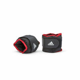 Darrahopens Sports & Fitness > Exercise, Gym and Fitness Adidas Adidas Adjustable Ankle Weights (2 x 1kg) Gym Training Workout - Black/Red