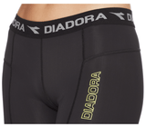 Darrahopens Sports & Fitness > Exercise, Gym and Fitness DIADORA Ladies Compression Sports 3/4 Tights Gym Yoga Thermals - Black - 16