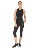 Darrahopens Sports & Fitness > Exercise, Gym and Fitness DIADORA Ladies Compression Sports 3/4 Tights Gym Yoga Thermals - Black - 16