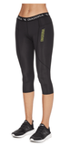 Darrahopens Sports & Fitness > Exercise, Gym and Fitness DIADORA Ladies Compression Sports 3/4 Tights Gym Yoga Thermals - Black