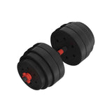 Darrahopens Sports & Fitness > Exercise, Gym and Fitness Everfit 40kg Adjustable Dumbbells Set Kettle Bell Weight Plates Barbells Gym