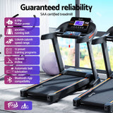 Darrahopens Sports & Fitness > Exercise, Gym and Fitness Everfit Treadmill Electric Auto Incline Home Gym Fitness Exercise Machine 490mm