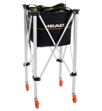 Darrahopens Sports & Fitness > Exercise, Gym and Fitness Head Ball Trolley 120 Balls Coaching Teaching Basket Cart Training Foldable