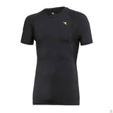 Darrahopens Sports & Fitness > Exercise, Gym and Fitness Mens DIADORA Compression Short Sleeve T Shirt Top Gym Thermal - Black - XXL