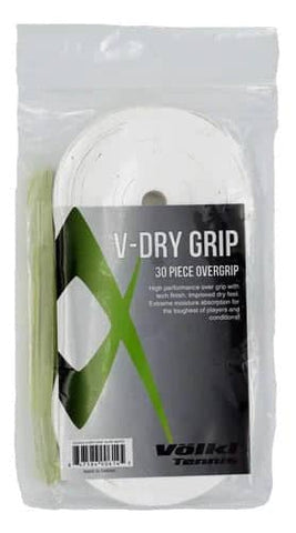 Darrahopens Sports & Fitness > Exercise, Gym and Fitness Volkl V-Dry Over Grip Tennis Racquet Bulk - 30 Pack - White