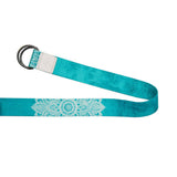 Darrahopens Sports & Fitness > Exercise, Gym and Fitness Yoga Design Lab Yoga Strap Mandala Turquoise