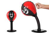 Darrahopens Sports & Fitness > Exercise, Gym & Fitness > Boxing & Martial Arts Desk Punching Bag Desktop Toy with Strong Suction Cup Fun Punch Desktop Game-Red