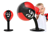 Darrahopens Sports & Fitness > Exercise, Gym & Fitness > Boxing & Martial Arts Desk Punching Bag Desktop Toy with Strong Suction Cup Fun Punch Desktop Game-Red