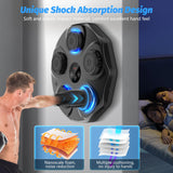 Darrahopens Sports & Fitness > Exercise, Gym & Fitness > Boxing & Martial Arts Smart Music Boxing Machine with LED Lights & Bluetooth – Wall-Mounted Interactive Punch Trainer, 9 Modes & 9 Speeds, Includes Gloves for Home Gym Workout (Black)
