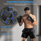 Darrahopens Sports & Fitness > Exercise, Gym & Fitness > Boxing & Martial Arts Smart Music Boxing Machine with LED Lights & Bluetooth – Wall-Mounted Interactive Punch Trainer, 9 Modes & 9 Speeds, Includes Gloves for Home Gym Workout (Black)