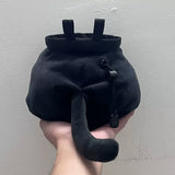 Darrahopens Sports & Fitness > Exercise, Gym & Fitness > Climbing Gear Black Cat Chalk Bag Rock Climbing Equipment