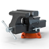 Darrahopens Sports & Fitness > Exercise, Gym & Fitness > Exercise Benches VEVOR 16.7cm Bench Vise Anvil Swivel Locking Base Heavy Duty Ductile Iron Vice