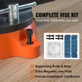 Darrahopens Sports & Fitness > Exercise, Gym & Fitness > Exercise Benches VEVOR 16.7cm Bench Vise Anvil Swivel Locking Base Heavy Duty Ductile Iron Vice