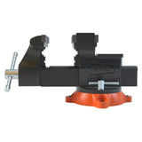 Darrahopens Sports & Fitness > Exercise, Gym & Fitness > Exercise Benches VEVOR 16.7cm Bench Vise Anvil Swivel Locking Base Heavy Duty Ductile Iron Vice