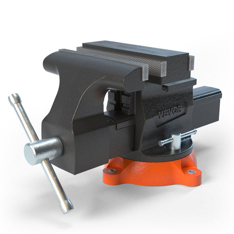Darrahopens Sports & Fitness > Exercise, Gym & Fitness > Exercise Benches VEVOR 16.7cm Bench Vise Anvil Swivel Locking Base Heavy Duty Ductile Iron Vice
