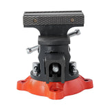 Darrahopens Sports & Fitness > Exercise, Gym & Fitness > Exercise Benches VEVOR Bench Vise, 140 mm Jaw Width, 140 mm Max Jaw Opening Multipurpose Vise with 360° Swivel Locking Base, 73 mm Throat, Heavy Duty Ductile Iron Workbench Vise, Two-Way Jaws for Clamping Round Pipes