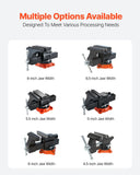Darrahopens Sports & Fitness > Exercise, Gym & Fitness > Exercise Benches VEVOR Bench Vise, 140 mm Jaw Width, 140 mm Max Jaw Opening Multipurpose Vise with 360° Swivel Locking Base, 73 mm Throat, Heavy Duty Ductile Iron Workbench Vise, Two-Way Jaws for Clamping Round Pipes
