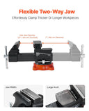 Darrahopens Sports & Fitness > Exercise, Gym & Fitness > Exercise Benches VEVOR Bench Vise, 140 mm Jaw Width, 140 mm Max Jaw Opening Multipurpose Vise with 360° Swivel Locking Base, 73 mm Throat, Heavy Duty Ductile Iron Workbench Vise, Two-Way Jaws for Clamping Round Pipes