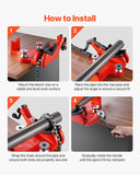 Darrahopens Sports & Fitness > Exercise, Gym & Fitness > Exercise Benches VEVOR Heavy-Duty Pipe Chain Vise, 1/2" - 8" Pipe Capacity, 34.6" Rugged Chain & Cast Iron Base, Industrial-Grade Pipe Clamping for Plumbing, Automotive Repairs, Metalworking
