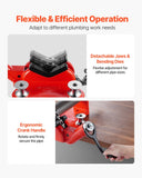 Darrahopens Sports & Fitness > Exercise, Gym & Fitness > Exercise Benches VEVOR Heavy-Duty Pipe Chain Vise, 1/2" - 8" Pipe Capacity, 34.6" Rugged Chain & Cast Iron Base, Industrial-Grade Pipe Clamping for Plumbing, Automotive Repairs, Metalworking