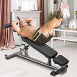 Darrahopens Sports & Fitness > Exercise, Gym & Fitness > Exercise Benches VEVOR Sit Up Bench, Decline Ab Bench with Reverse Crunch Handle, with 4 Adjustable Height Settings, Heavy Duty Steel, 454 kg Capacity, for Home Gym Workouts, Strength Training, Full Body Muscles