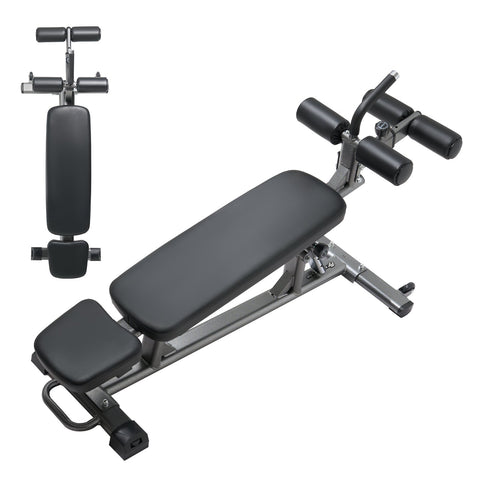 Darrahopens Sports & Fitness > Exercise, Gym & Fitness > Exercise Benches VEVOR Sit Up Bench, Decline Ab Bench with Reverse Crunch Handle, with 4 Adjustable Height Settings, Heavy Duty Steel, 454 kg Capacity, for Home Gym Workouts, Strength Training, Full Body Muscles