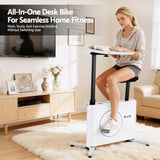 Darrahopens Sports & Fitness > Exercise, Gym & Fitness > Exercise Bikes Everfit Exercise Bike Magnetic Desk Bike with Tabletop Fitness Home Workout Gym