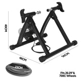 Darrahopens Sports & Fitness > Exercise, Gym & Fitness > Exercise Bikes Portable Indoor Exercise Bike Trainer Stand Stationary Bicycle Training Stand Magnetic 6 Level Resistance For Indoor Riding with Noise Reduction Wheel