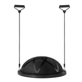 Darrahopens Sports & Fitness > Exercise, Gym & Fitness > Exercise Bikes VEVOR Half Exercise Ball Trainer, 23 inch Balance Ball Trainer, 660 lbs Capacity Stability Ball, Yoga Ball with Resistance Bands and Pump, Strength Fitness Ball for Home Gym, Full Body Workouts, Black