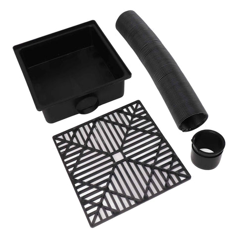 Darrahopens Sports & Fitness > Exercise, Gym & Fitness > Free Weights Black Gutter Downspout Extensions Catch Basin Low Profile Downspout Extender Catch Basin Downspout Extension In Australia - Darrahopens