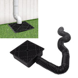 Darrahopens Sports & Fitness > Exercise, Gym & Fitness > Free Weights Black Gutter Downspout Extensions Catch Basin Low Profile Downspout Extender Catch Basin Downspout Extension In Australia - Darrahopens