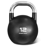 Darrahopens Sports & Fitness > Exercise, Gym & Fitness > Free Weights CORTEX 8kg to 32kg Commercial Steel Kettlebell V2 Package with Kettlebell Stand