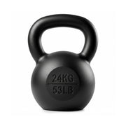 Darrahopens Sports & Fitness > Exercise, Gym & Fitness > Free Weights Everfit 24kg Cast Iron Kettlebell Powder Coating Flat Bottom Home Gym In Australia - Darrahopens