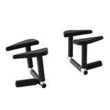 Darrahopens Sports & Fitness > Exercise, Gym & Fitness > Free Weights Everfit 2Pcs/Set Pull Up Bar Portable Foldable Dip Station Multi Gym 120kg Home Power Station Black