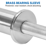 Darrahopens Sports & Fitness > Exercise, Gym & Fitness > Free Weights Olympic Barbell Bar 50cm Heavy Duty Dumbbell Handles Pair of Steel 100kg Weight Capacity with Spring Collars for 2" Olympic Weight Plate Strength Training
