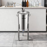 Darrahopens Sports & Fitness > Exercise, Gym & Fitness > Free Weights VEVOR Stainless Steel Conical Fermenter, 8 Gal/30L Home Brewing Fermenation Tank, Brew Bucket Fermentor with Conical Bottom, 3 Adjustable Legs, Lid, Handle & Thermometer, for Wine, Beer Fermentation