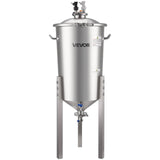Darrahopens Sports & Fitness > Exercise, Gym & Fitness > Free Weights VEVOR Stainless Steel Conical Fermenter, 8 Gal/30L Home Brewing Fermenation Tank, Brew Bucket Fermentor with Conical Bottom, 3 Adjustable Legs, Lid, Handle & Thermometer, for Wine, Beer Fermentation