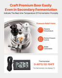 Darrahopens Sports & Fitness > Exercise, Gym & Fitness > Free Weights VEVOR Stainless Steel Conical Fermenter, 8 Gal/30L Home Brewing Fermenation Tank, Brew Bucket Fermentor with Conical Bottom, 3 Adjustable Legs, Lid, Handle & Thermometer, for Wine, Beer Fermentation
