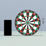 Darrahopens Sports & Fitness > Exercise, Gym & Fitness > Gym Equipment & Accessories 12" Dartboard Dart Board with Steel Darts Professional Competition Party Game