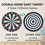 Darrahopens Sports & Fitness > Exercise, Gym & Fitness > Gym Equipment & Accessories 15" Dartboard Dart Board with Steel Darts Professional Competition Party Game