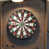 Darrahopens Sports & Fitness > Exercise, Gym & Fitness > Gym Equipment & Accessories 15" Dartboard Dart Board with Steel Darts Professional Competition Party Game