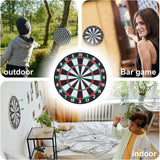 Darrahopens Sports & Fitness > Exercise, Gym & Fitness > Gym Equipment & Accessories 15" Dartboard Dart Board with Steel Darts Professional Competition Party Game