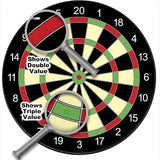 Darrahopens Sports & Fitness > Exercise, Gym & Fitness > Gym Equipment & Accessories 17-inch Red and Green Magnetic Dartboard, 40.5 cm in Diameter, Includes 12 Strong Magnetic Darts and Damage-Free Hooks, Safe and Portable for Both Entertainment and Competition.